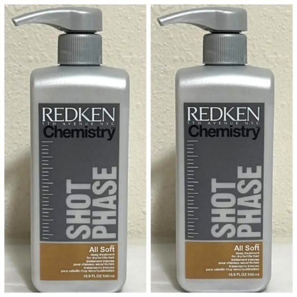 Redken Chemistry Shot Phase All Soft Deep Treatment2x ~New☆Rare HTF VHTF☆